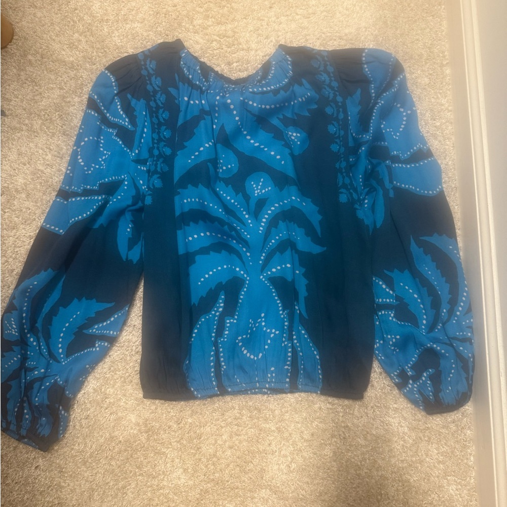 NWT Omika Ayla Blouse in Nikita Atlantic
